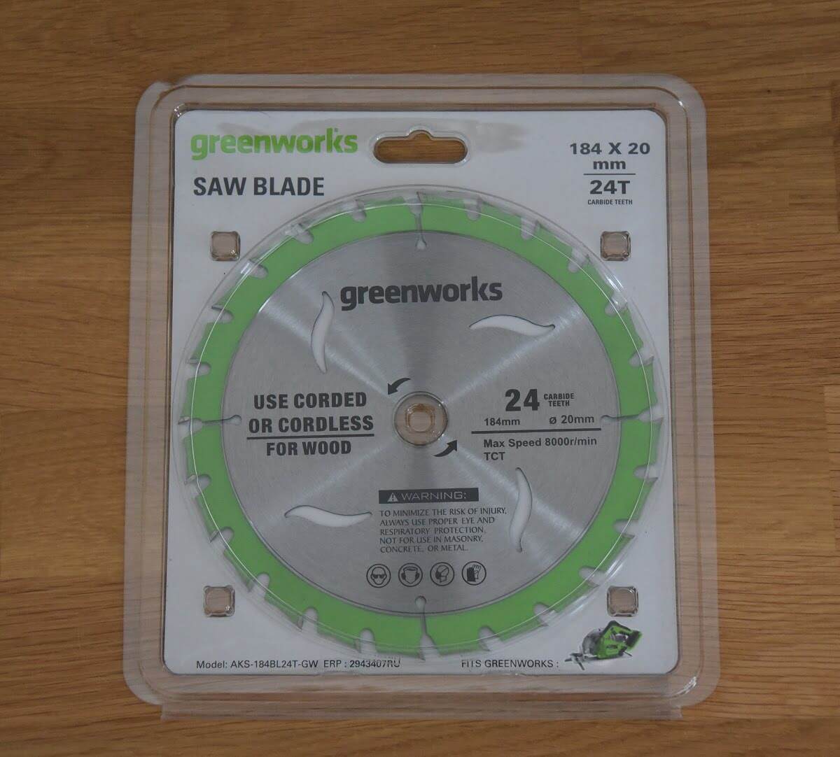 купить пильный диск по дереву для циркулярной пилы Greenworks GD24CS 2943407