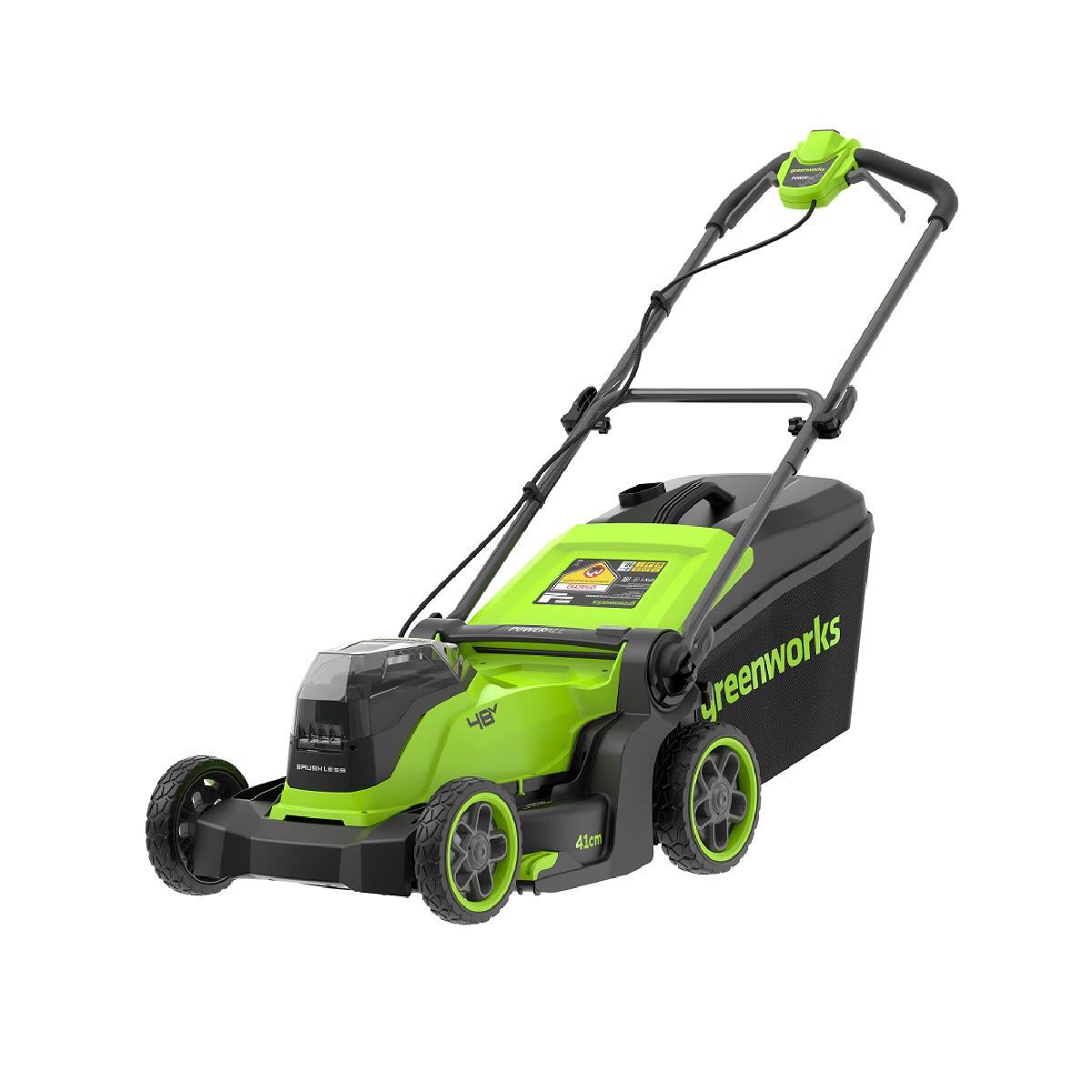Аккумуляторная газонокосилка Greenworks GD24X2LM411 2х24V 2520907