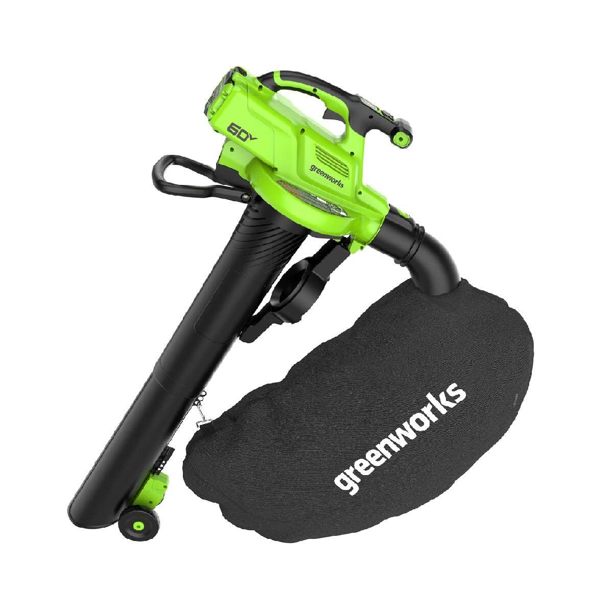 аккумуляторный воздуходув-пылесос Greenworks GD60BVII 60V 2409307